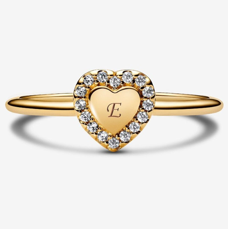 Anello Cuore e Pavè da incidere
