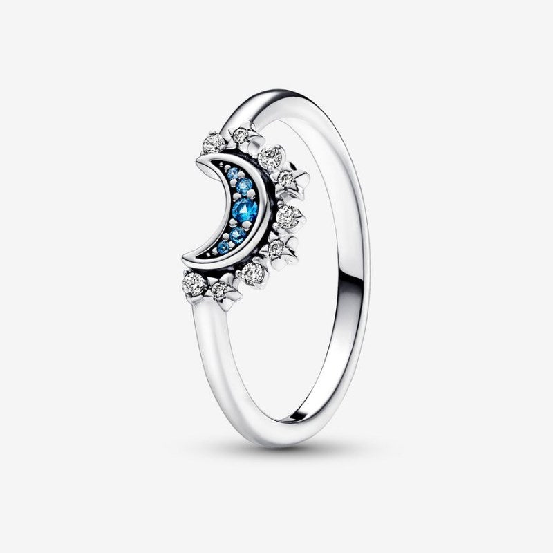 Anello Luna Pietre Blu