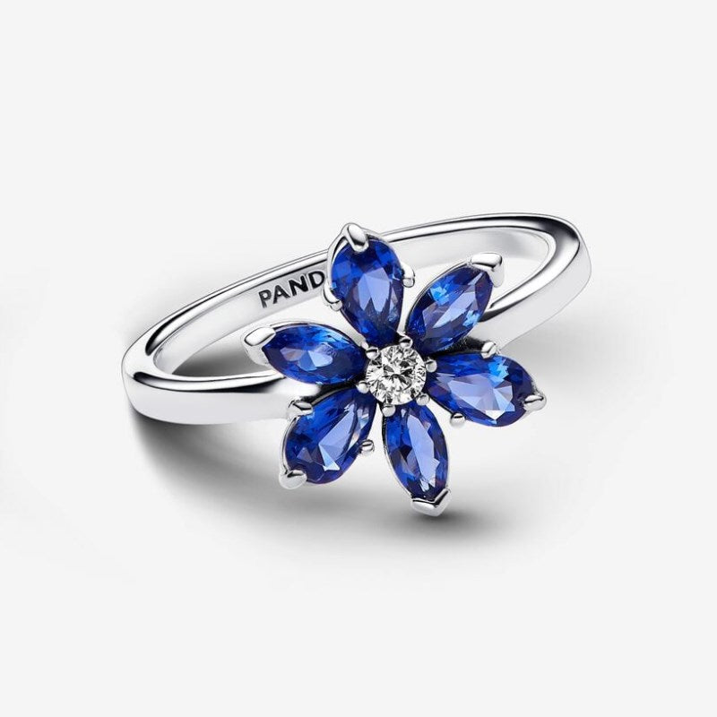 Blue Flower Herbarium Ring