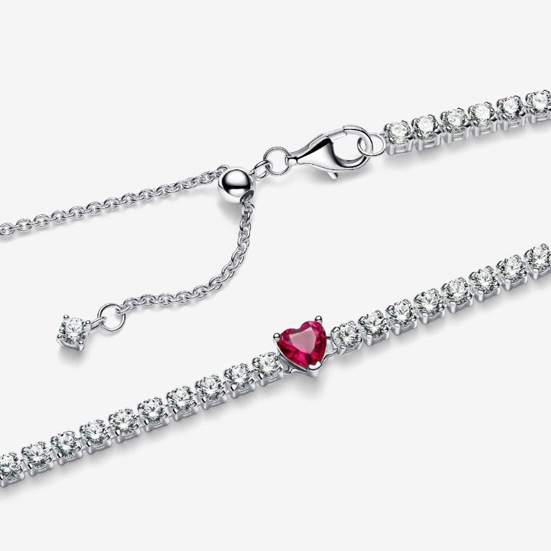 Collana Choker Cuore Rosso