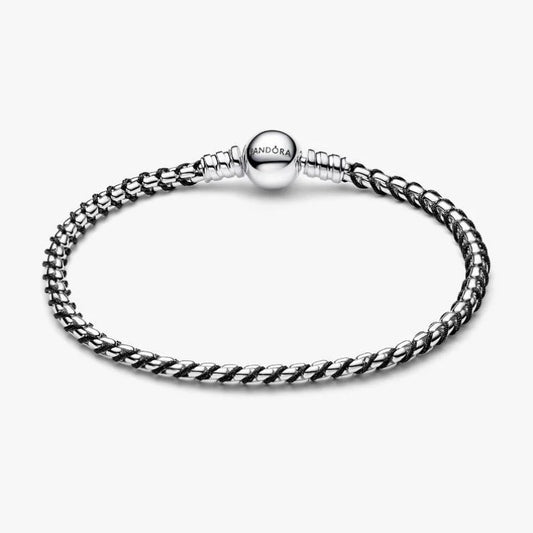 Bracciale Intreccio Tessuto Nero