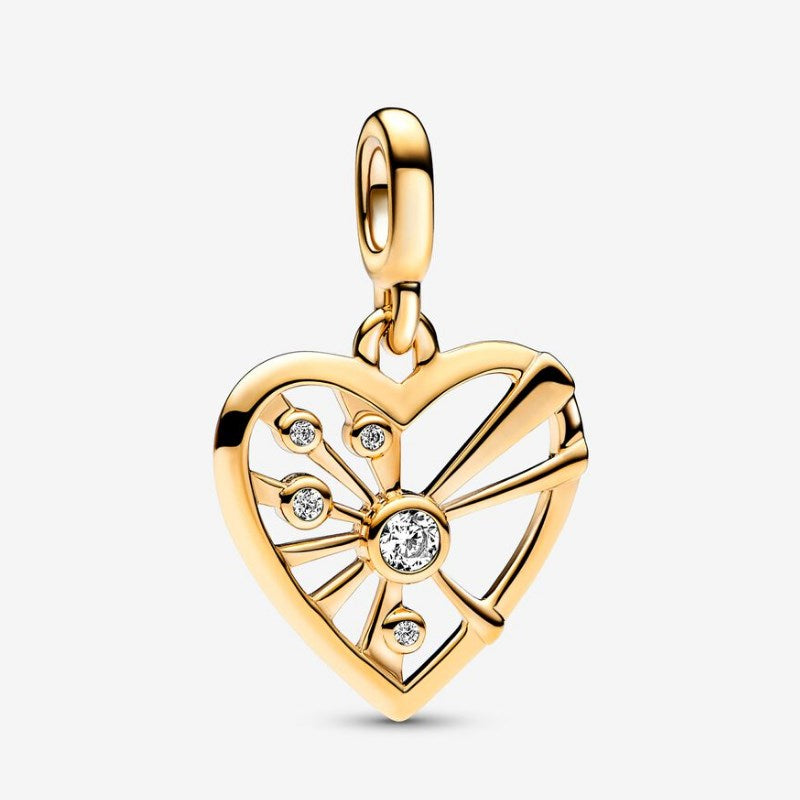 Charm Pendente Medallion Heart & Rays Pandora ME