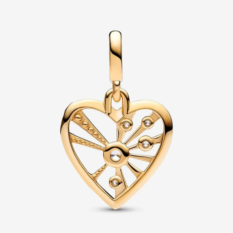 Charm Pendente Medallion Heart & Rays Pandora ME