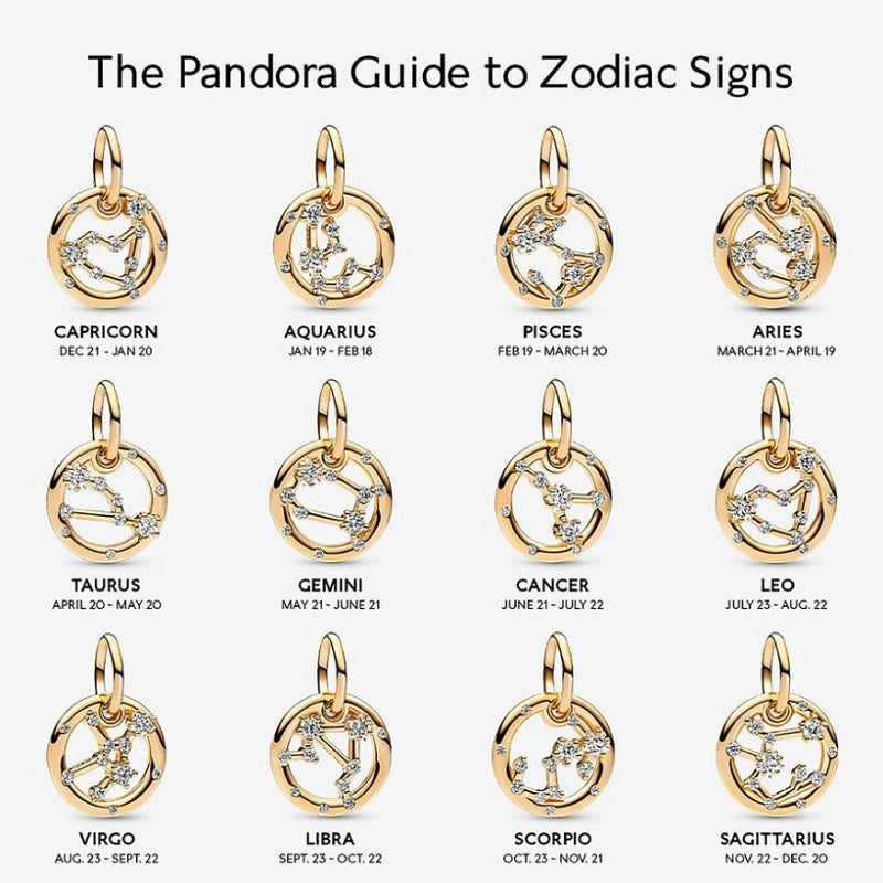 Charm Pendente Segno Zodiacale Leone