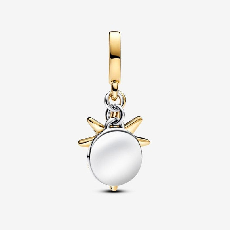 Charm Pendente Stella Polare da incidere con diamante creato in laboratorio