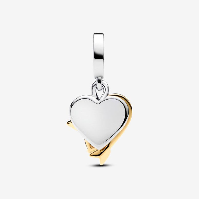 Charm Pendente Cuore con Freccia da incidere