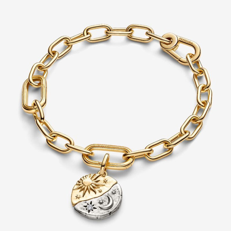 Charm Medallion Sole e Luna "Ad Astra Per Aspera"