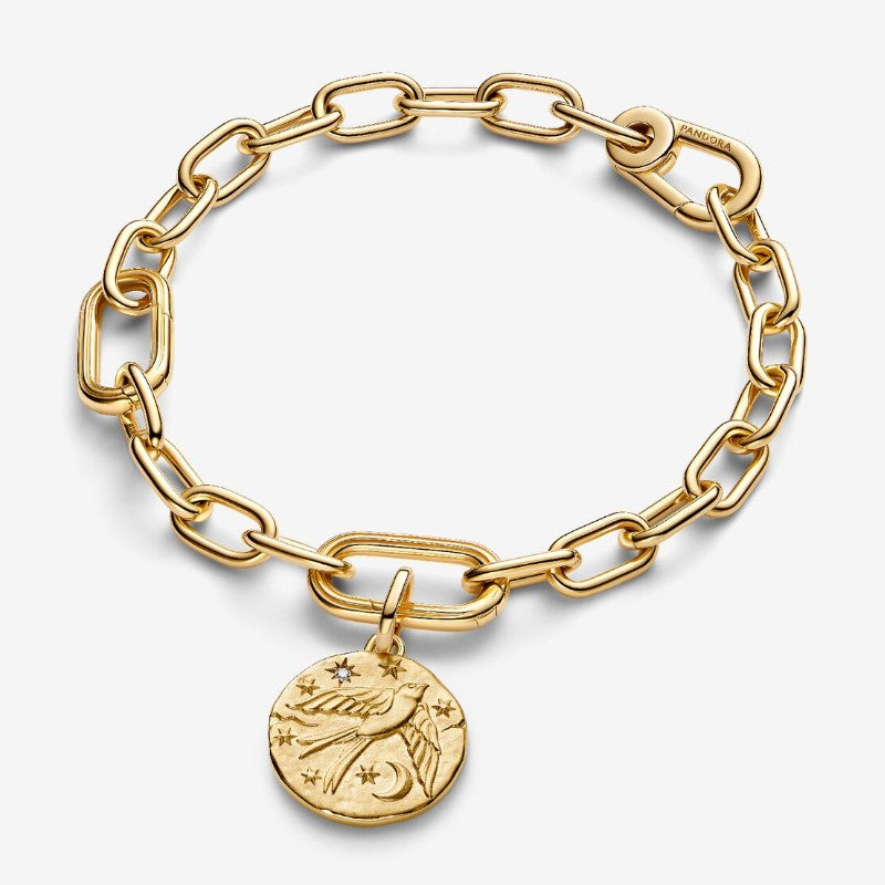 Charm Medallion Rondine "Dum Vita Est Spes Est"