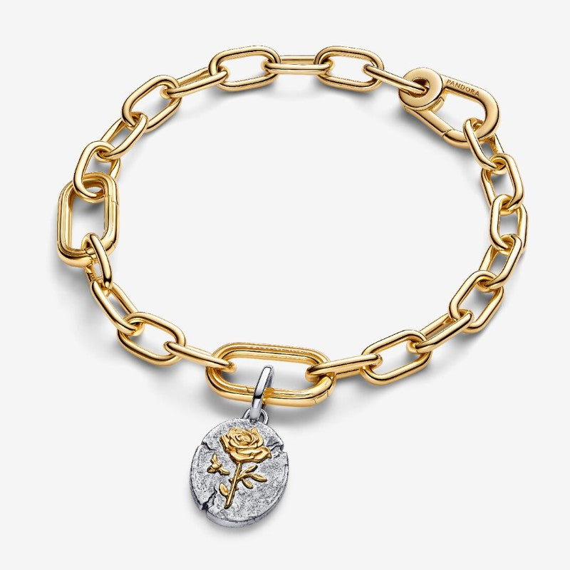 Charm Medallion Rosa "Rosa Inter Spinas Crescit"