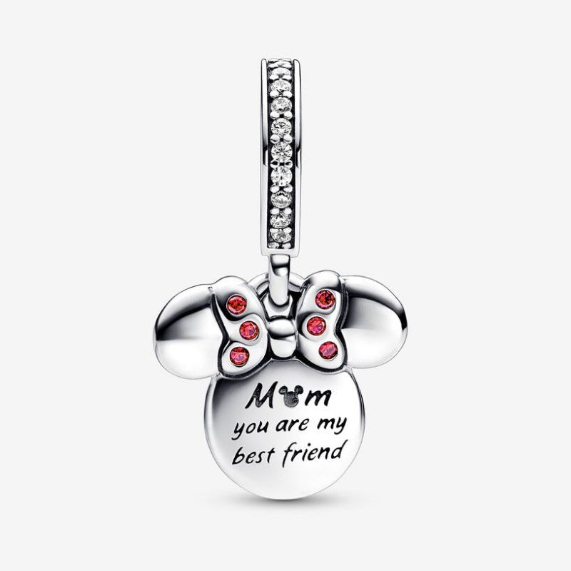 Charm Pendente Disney, Minnie, "Mom you are my best friend"