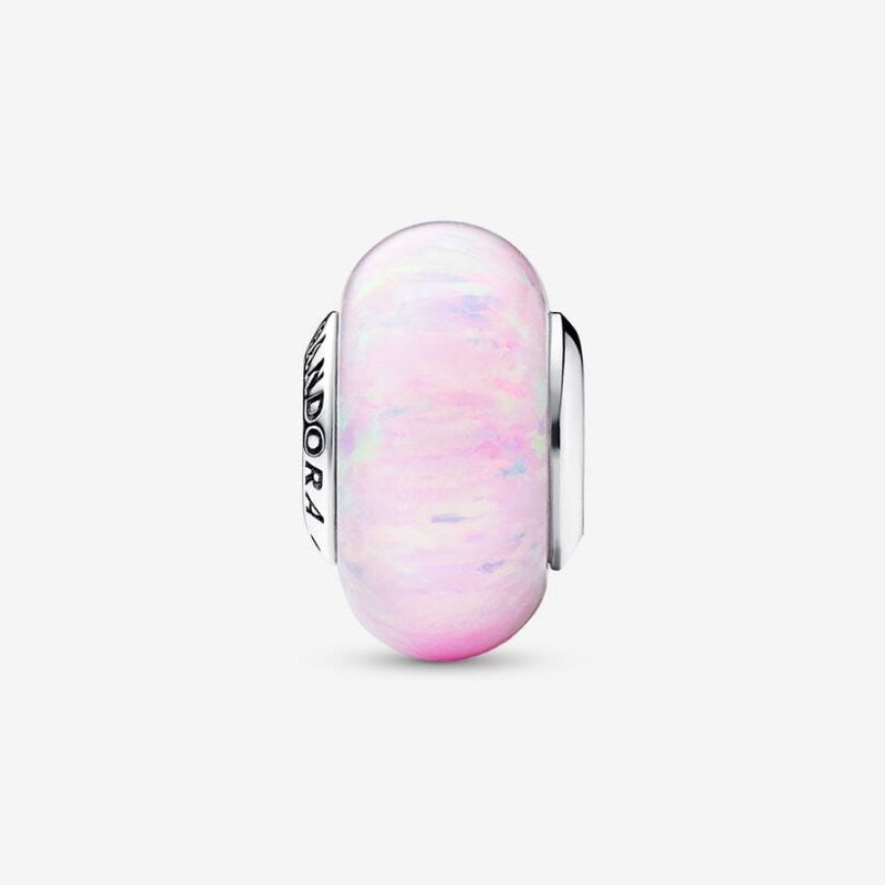 Charm Opale Glitter Rosa