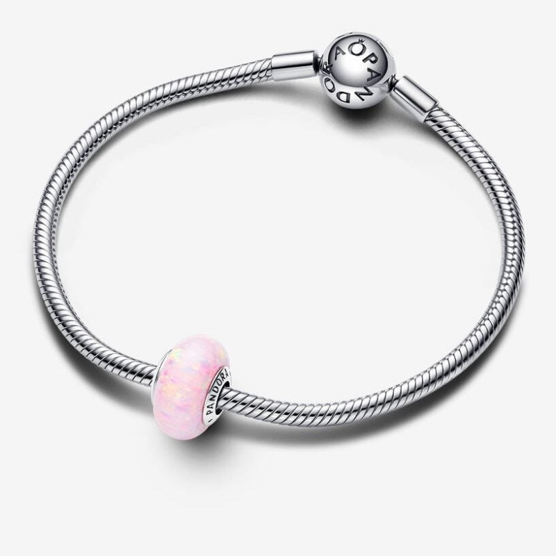 Charm Opale Glitter Rosa