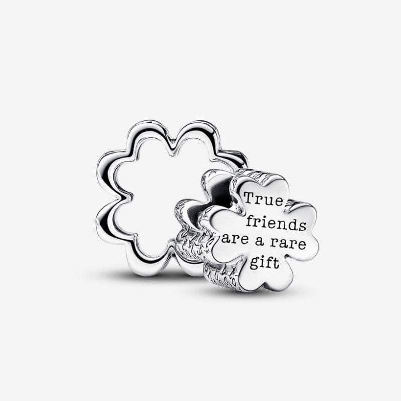 Charm Trébol de Cuatro Hojas de la Amistad Divisible
