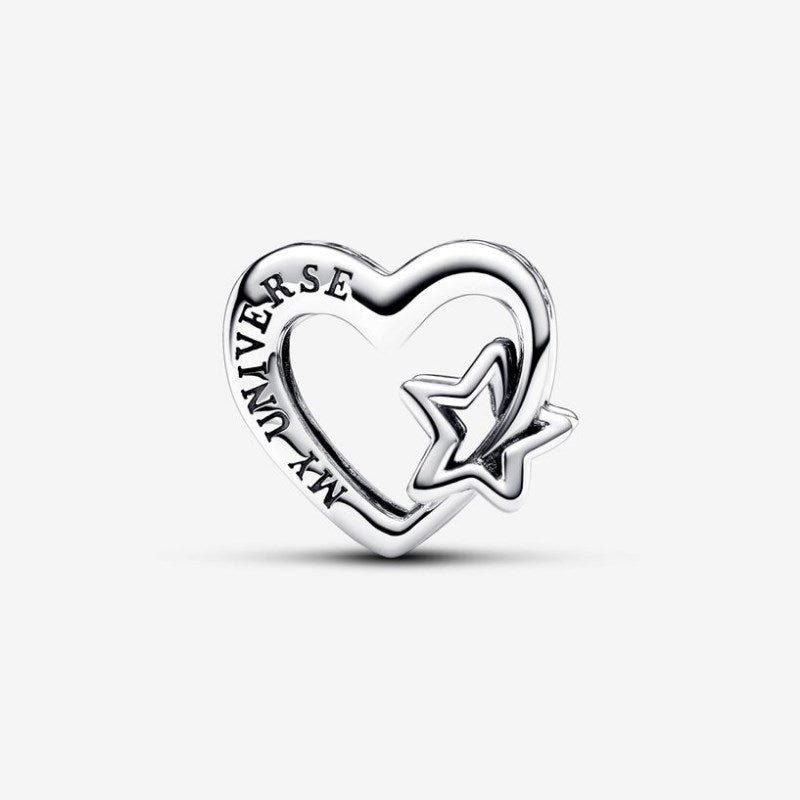 Charm Openwork Cuore con Stella