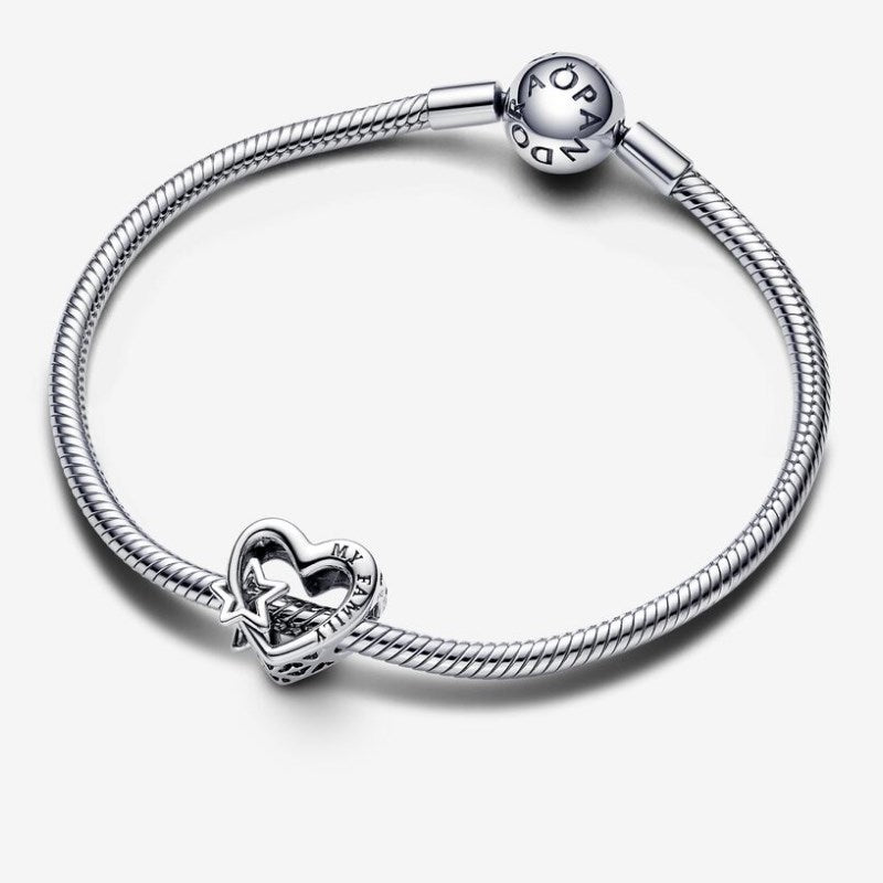 Charm Openwork Cuore con Stella