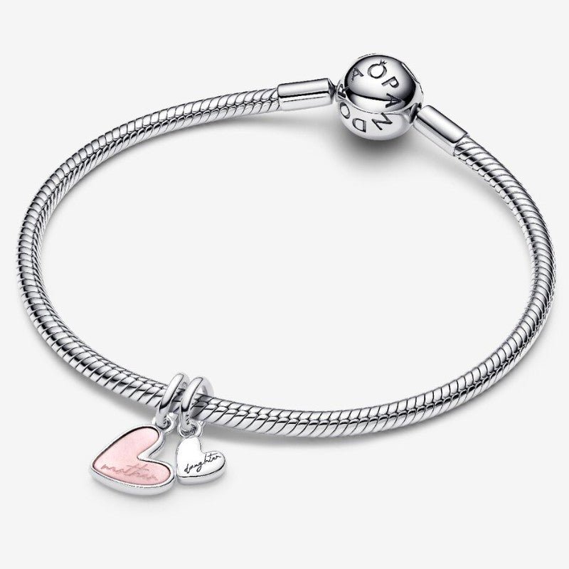 Charm Pendente Unione di Cuori Mamma e Figlia divisibile