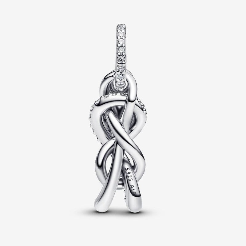 Charm Pendente Nodo Infinito e Pavè