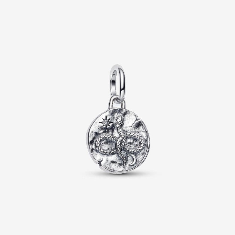 Charm Medallion Serpente "Memento Vivere"