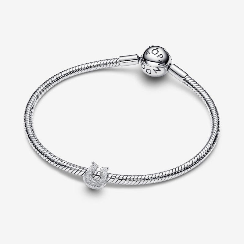 Mini Charm Ferro di cavallo effetto diamantato