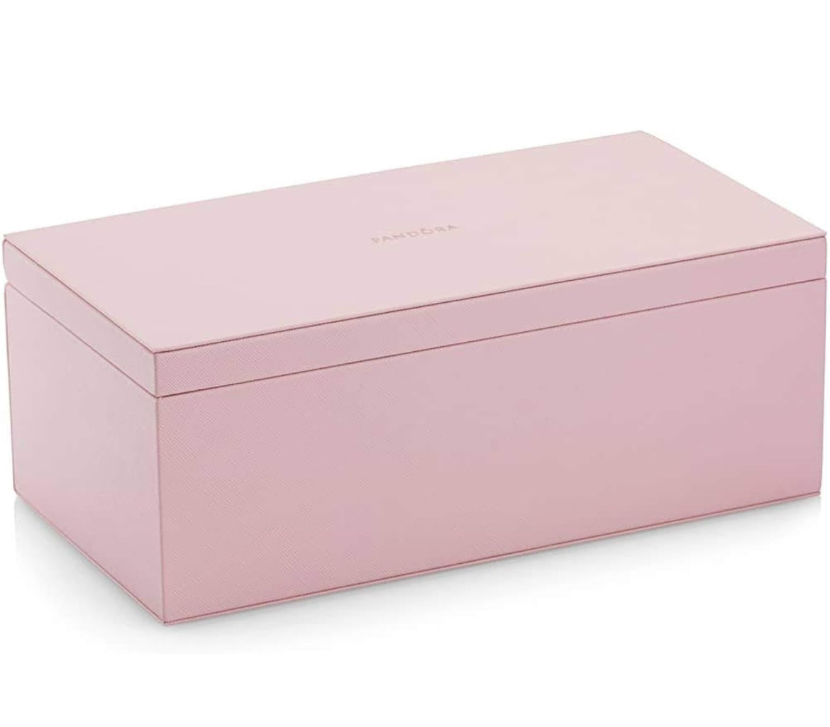 Pandora Grande portagioie Rosa in Legno con specchio