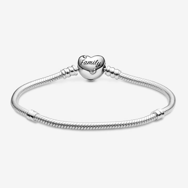 Bracelet with Family Tree Heart Clasp