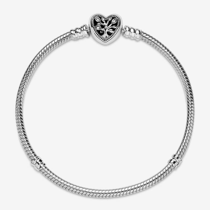 Bracelet with Family Tree Heart Clasp