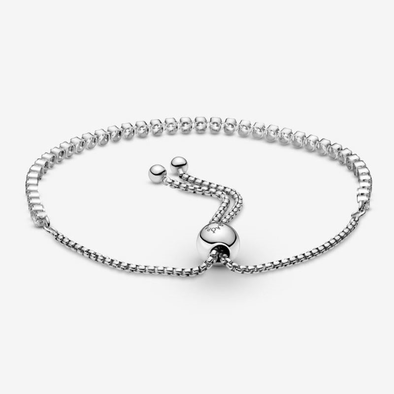 Bracciale tennis con chiusura regolabile