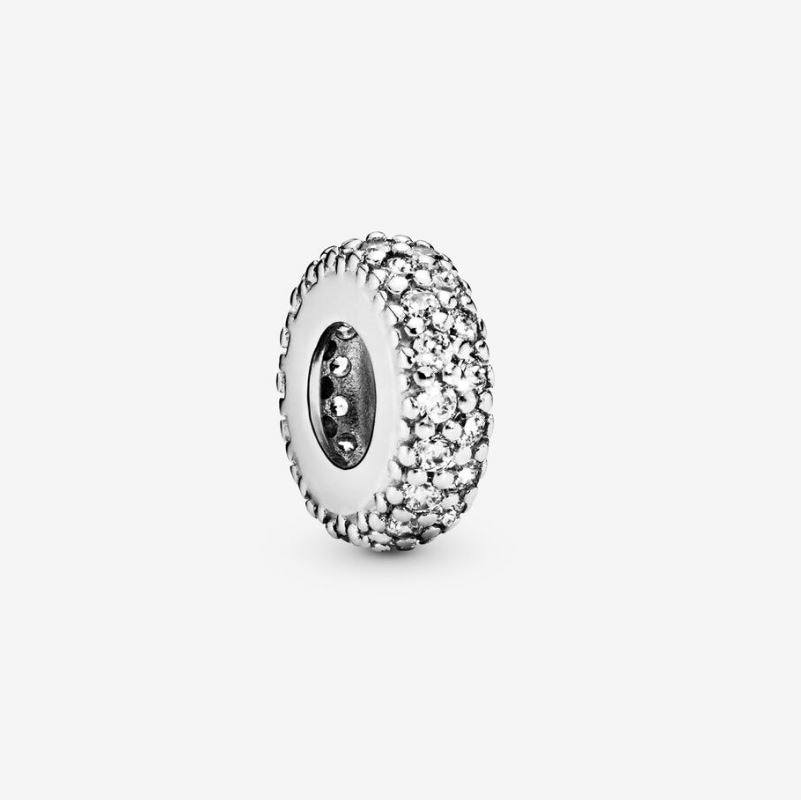 Sparkling spacer charm
