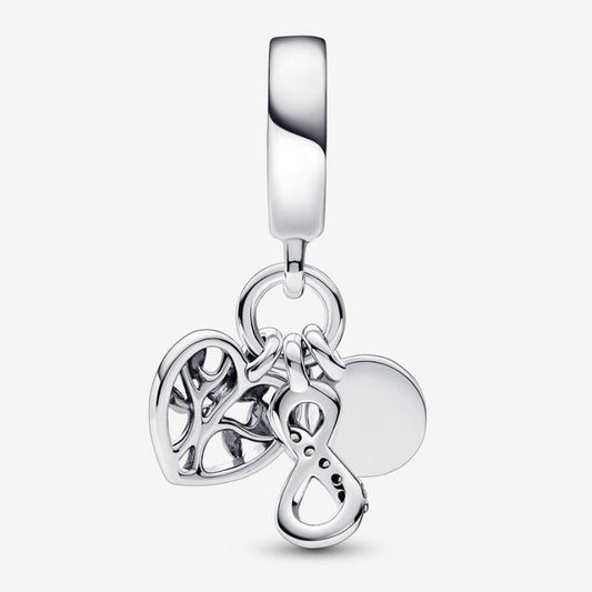 Charm Pendente Famiglia Per Sempre