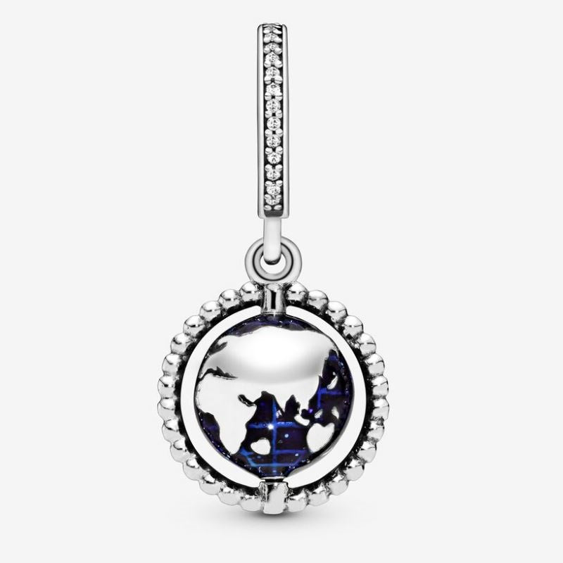 Charm pendente Globo girevole
