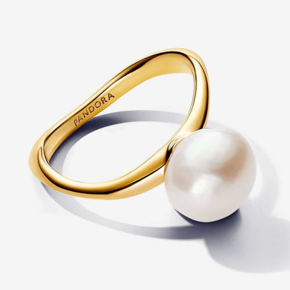 Anello Perla Barocca d’Acqua Dolce Coltivata