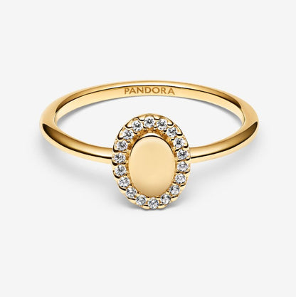 Anello Ovale e Pavè da incidere