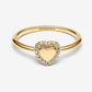 Anello Cuore e Pavè da incidere
