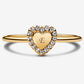 Anello Cuore e Pavè da incidere