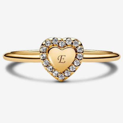 Anello Cuore e Pavè da incidere