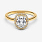 Anello Punto Luce Ovale