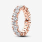 Anello Fascia Gocce Asimmetriche