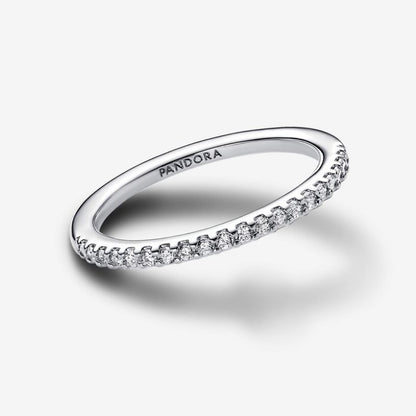 Anello Pavè Fascia Sottile