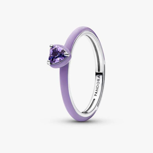 Anello Viola Chakra Heart Pandora ME