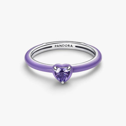 Anello Viola Chakra Heart Pandora ME