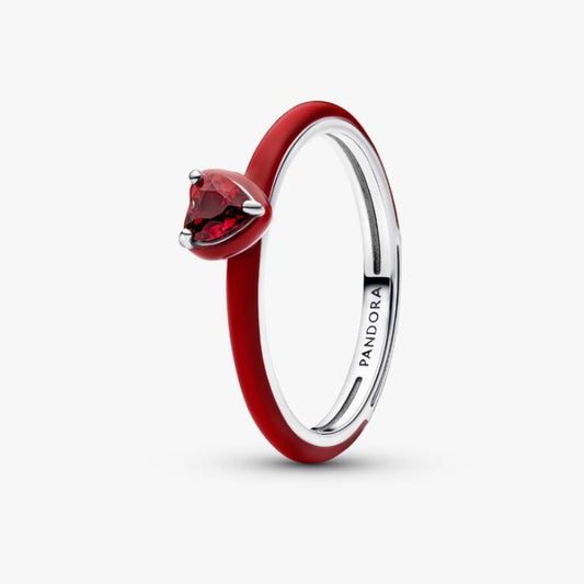 Anello Rosso Chakra Heart Pandora ME
