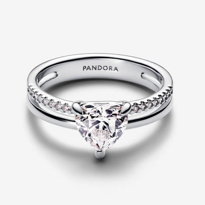 Anello Doppia Fascia con Cuore
