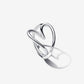 Anello Cuore Linea Sinuosa