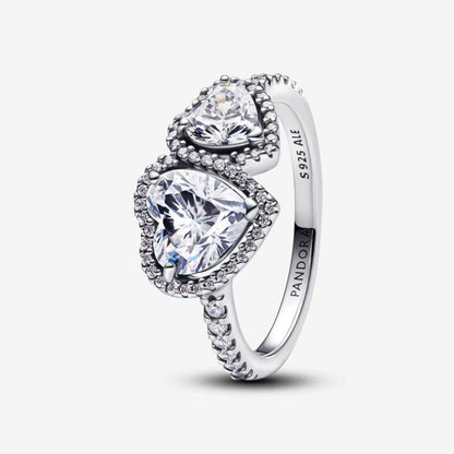 Anello Doppi Cuori Luminosi