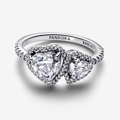 Anello Doppi Cuori Luminosi