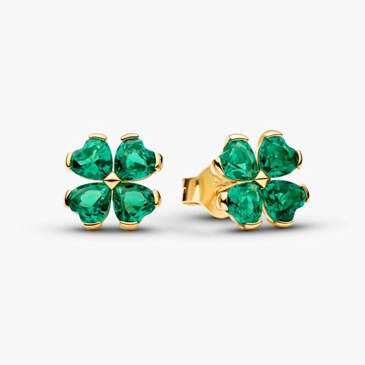 Orecchini Quadrifoglio verde portafortuna