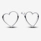 Hand Drawn Heart Earrings