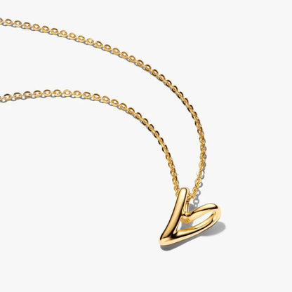 Collana Cuore Piccolo Linea Sinuosa