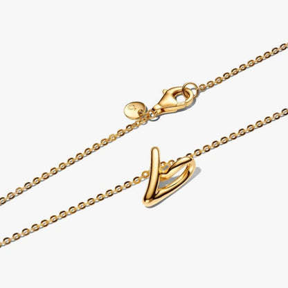 Collana Cuore Piccolo Linea Sinuosa