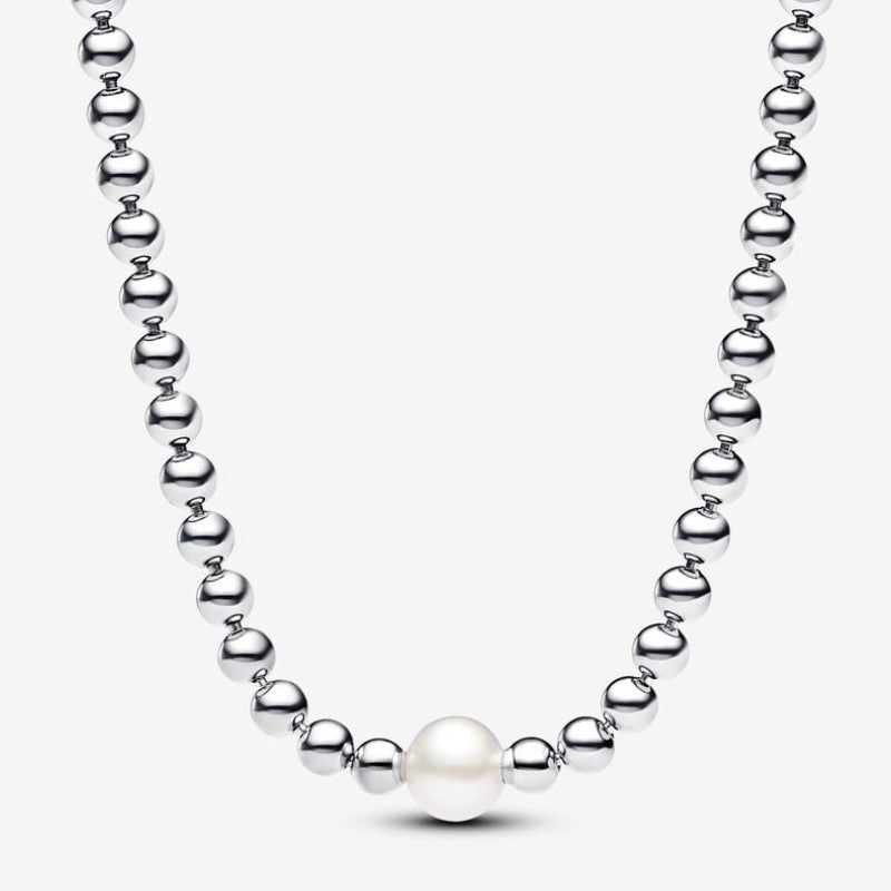 Collana con Perla d’Acqua Dolce Coltivata e Sfere